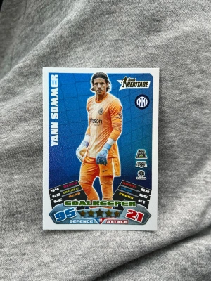 Match Attax fotbollskort Yann Sommer - Fint kort, välbehandlat 