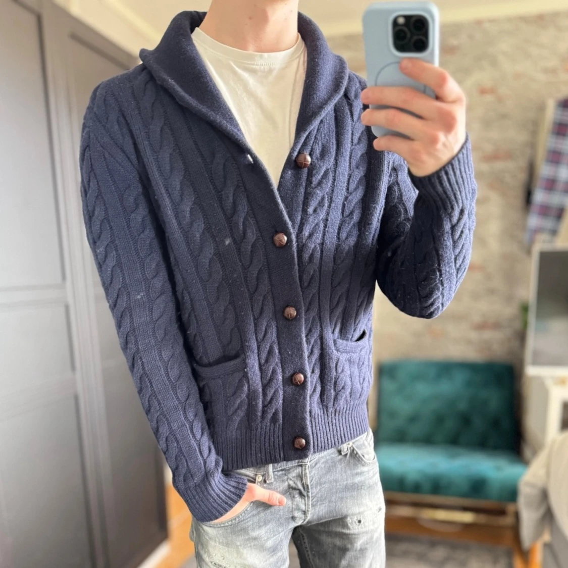 Kashmir cardigan - 1