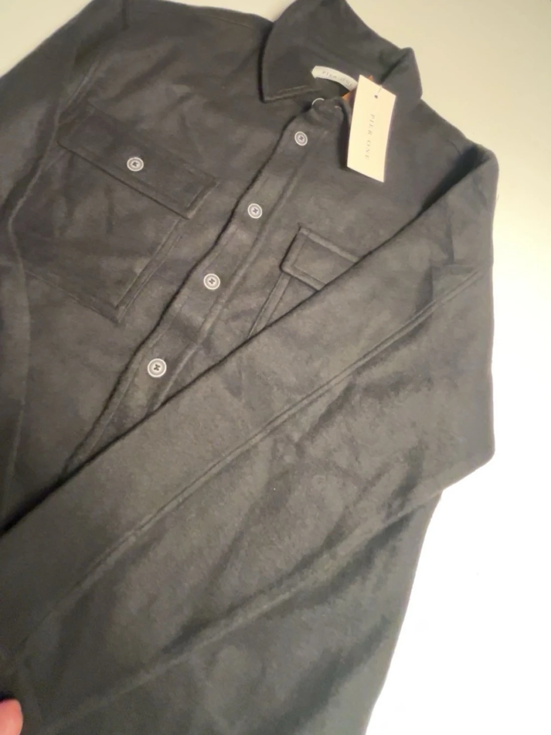 Svart overshirt från Pier One