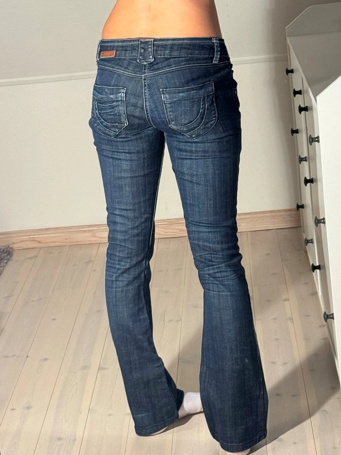 Lågmidjade bootcut jeans  - 1