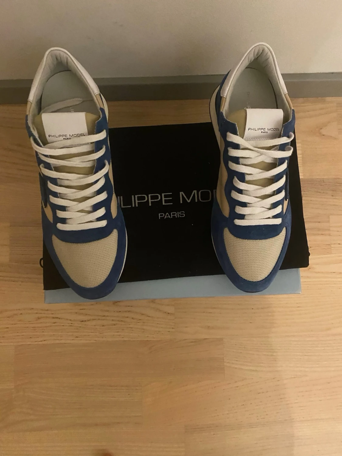 Philippe Model blåvita sneakers - 3