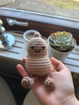 Virkad jellycat jordnöt - Den har säkerhetsögon som inte är lämpliga för barn under 3 år💗