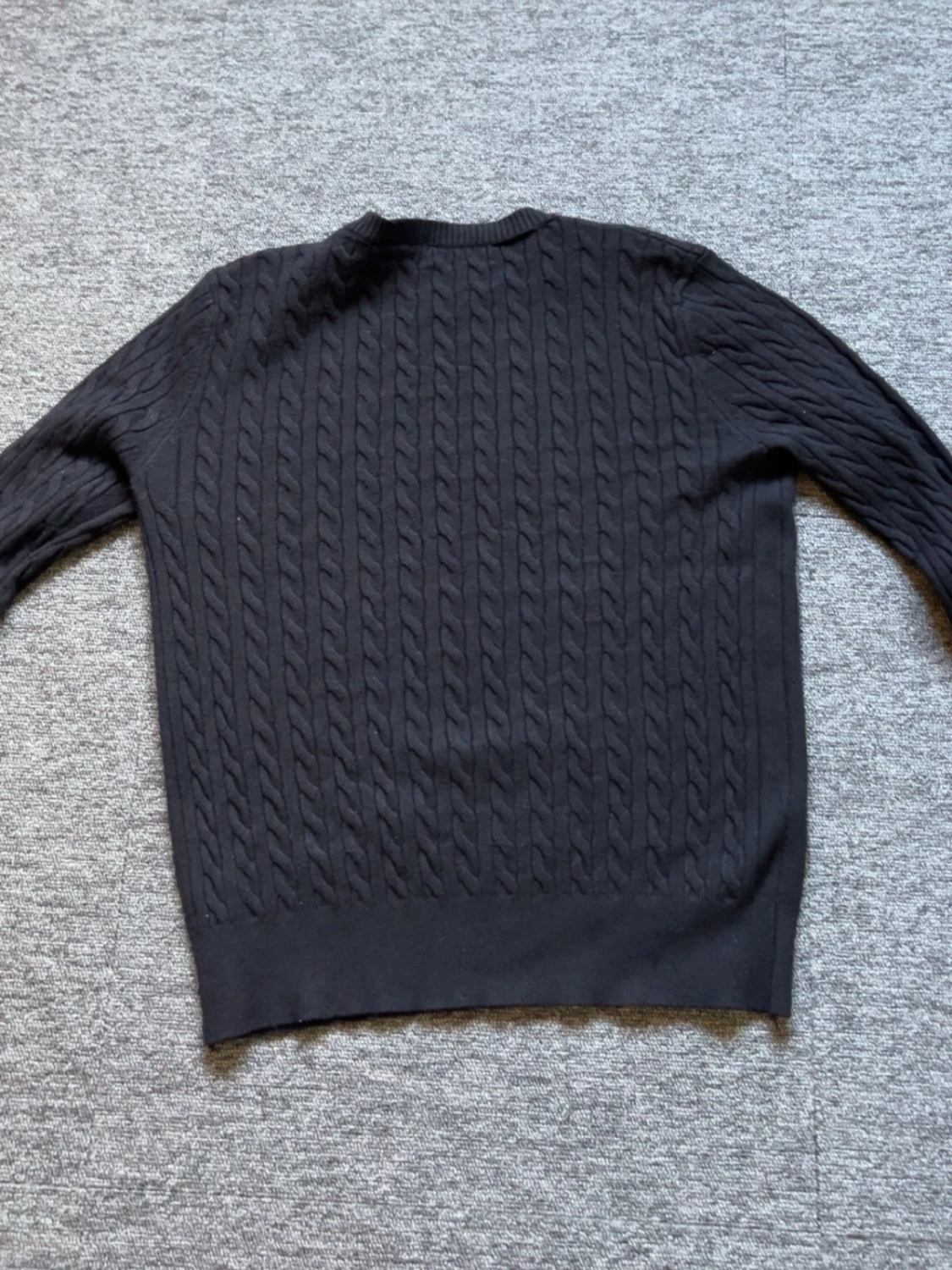 Svart kabelstickad tröja Polo Ralph Lauren - 1