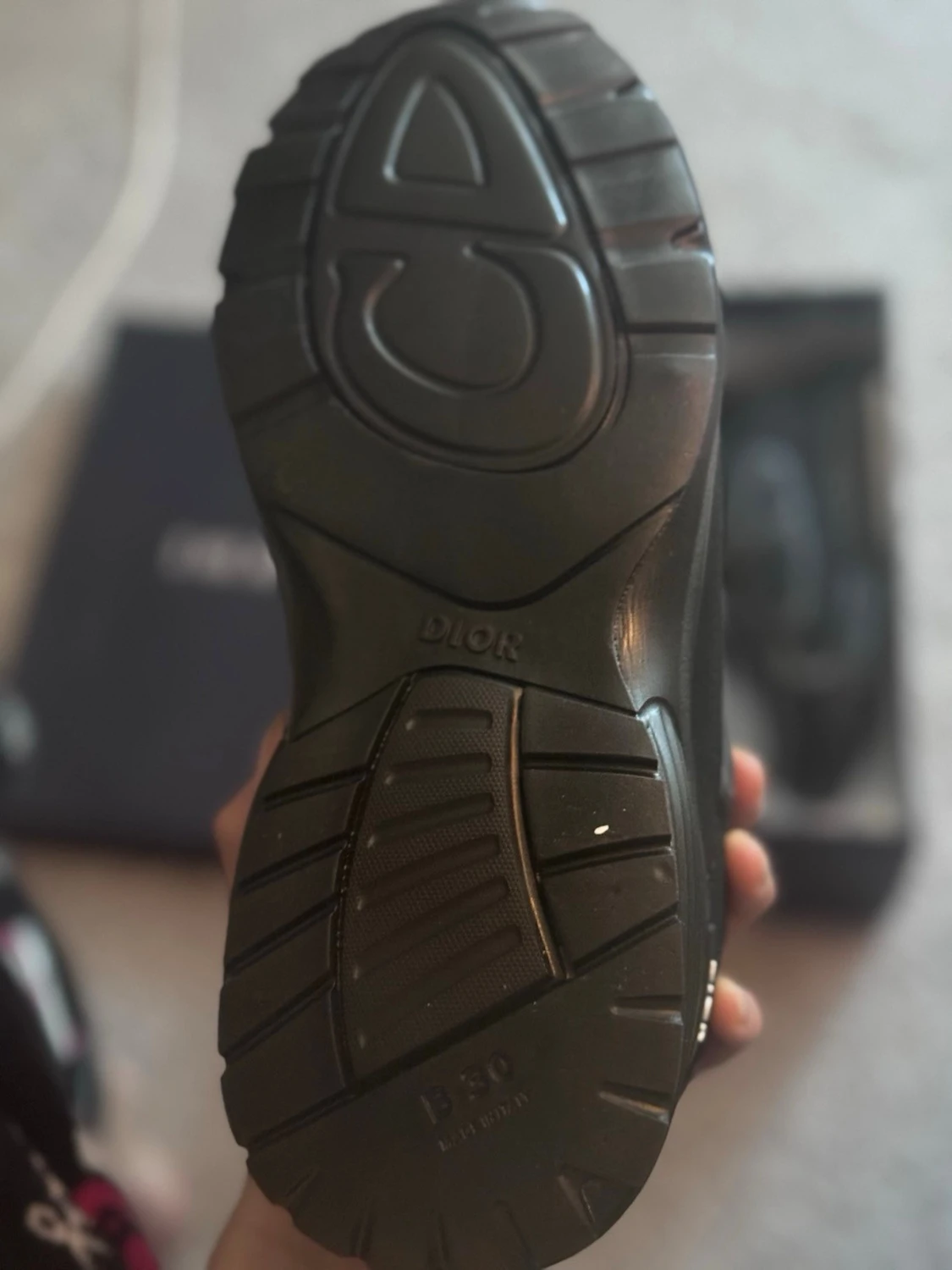 Svarta Dior sneakers med silverdetaljer - 2