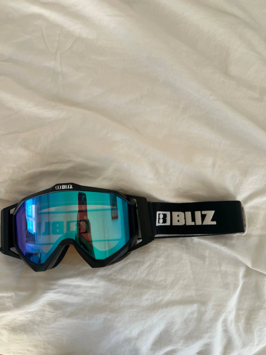 Bliz svarta skidglasögon med blått glas - 1