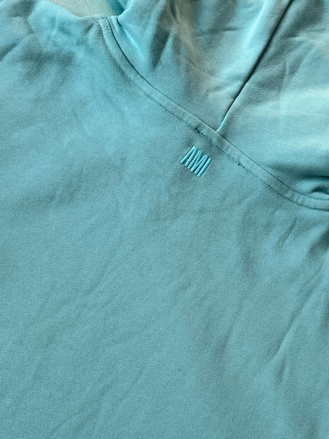 Ljusblå hoodie från Ami Paris - 4