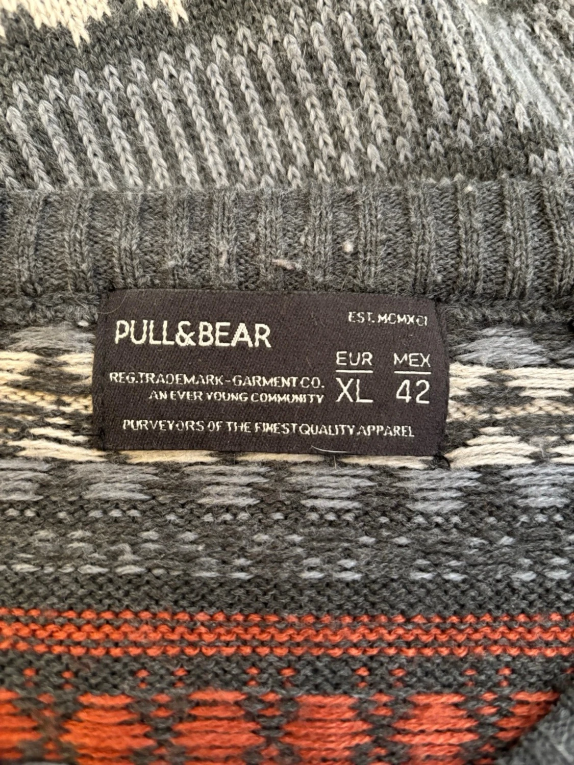 Vintage Stickad Tjocktröja Pull & Bear - 2