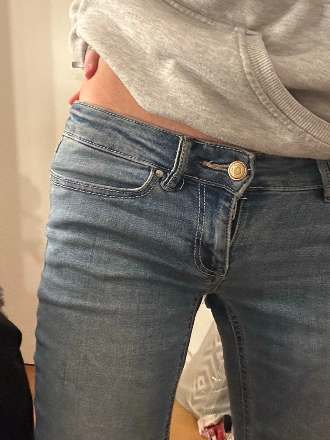 Lågmidjade bootcut jeans  - 1