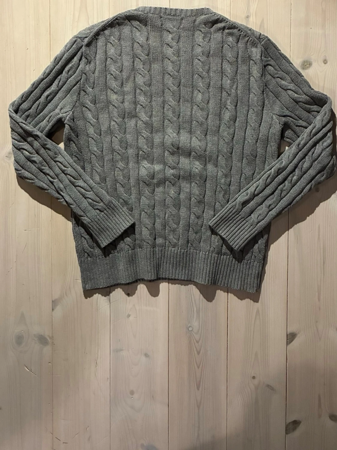 Grå kabelstickad tröja Polo Ralph Lauren - 2