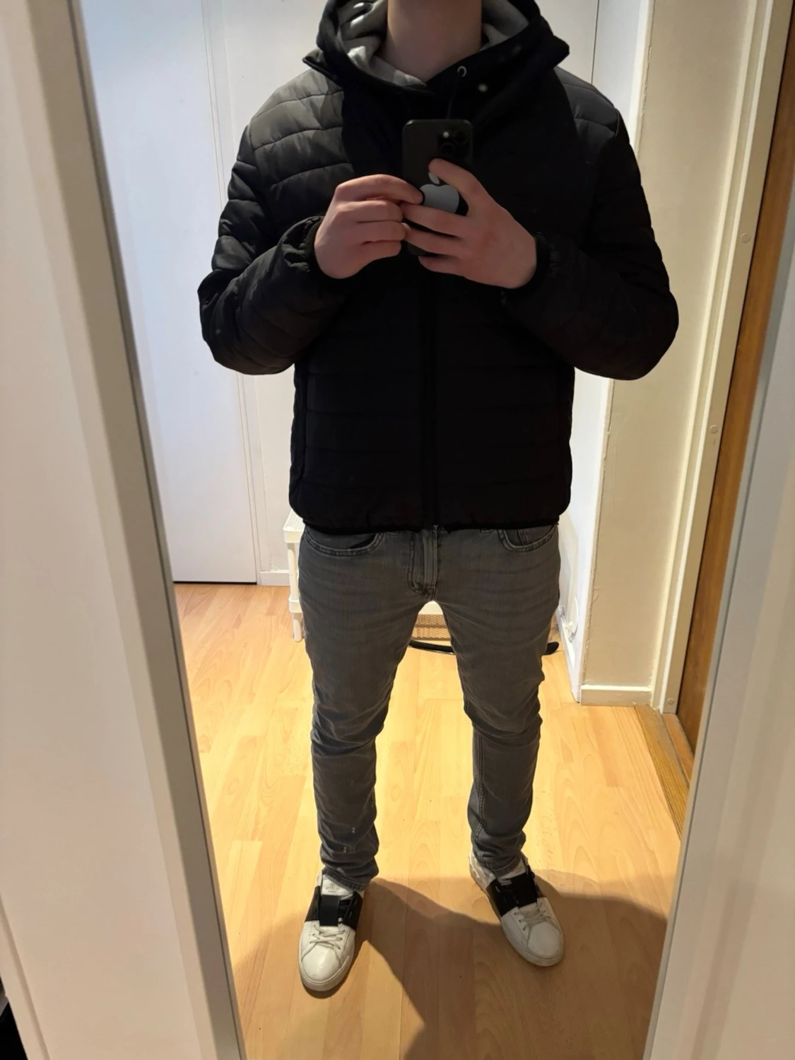 Svart Vår/Höst jacka - 1