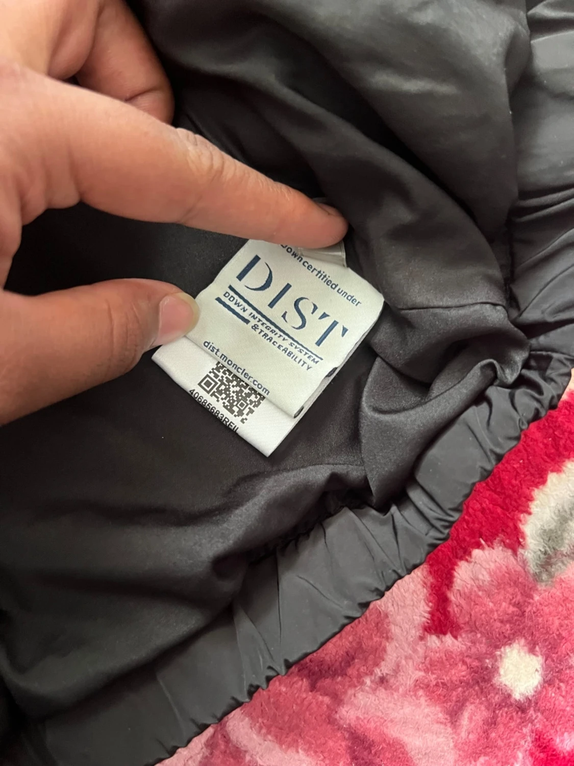 Svart Moncler vindjacka med huva - 4