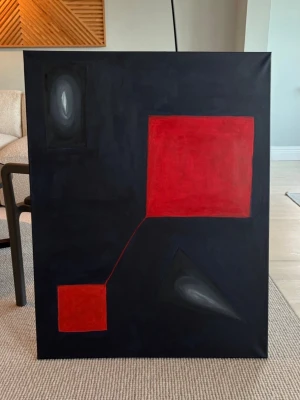 Cool tavla - 70x90 canvas tavla i akryl! Har målat själv 