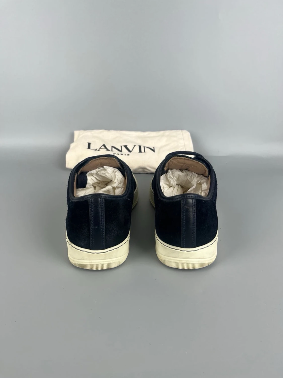 Mörkblå Lanvin Skor Dbb1 Nappa Cap Toe - 3