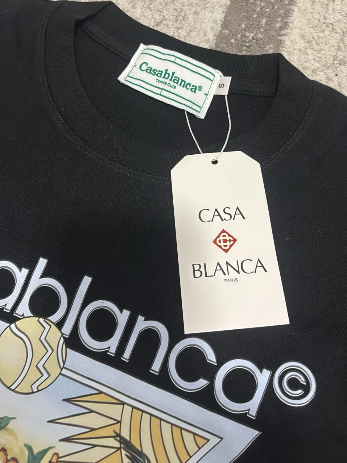 Svart Casablanca Tennis Club t-shirt - 2