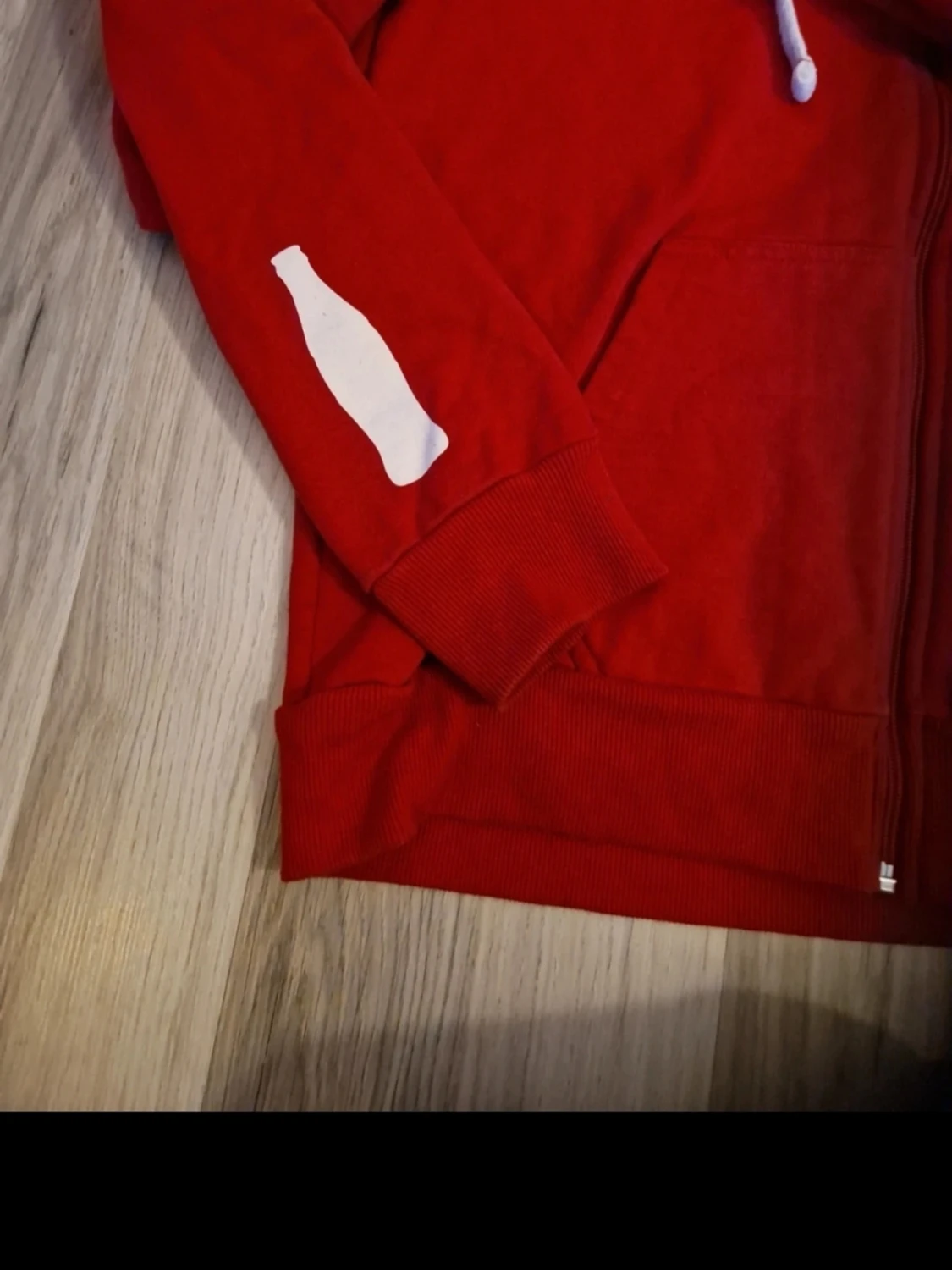 Röd Coca-Cola hoodie med dragkedja - 2