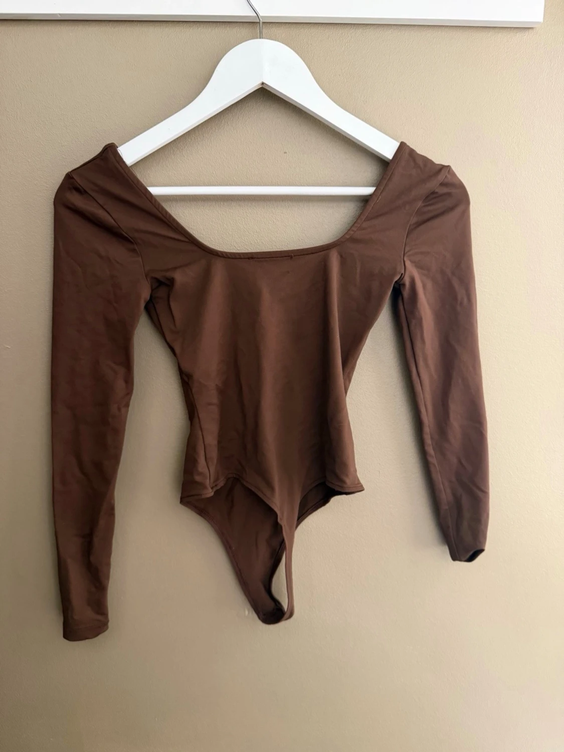 Brun långärmad body från Zara - 2