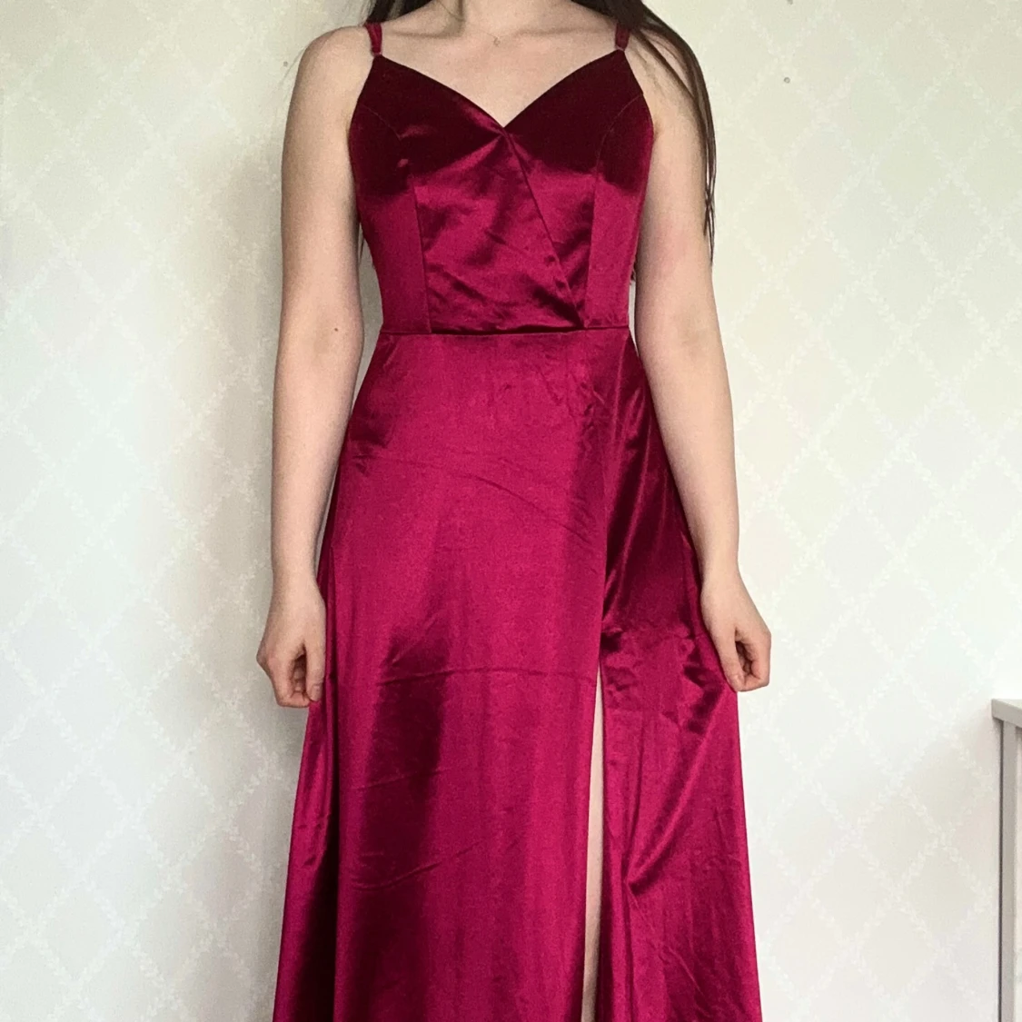 Rosa/röd balklänning