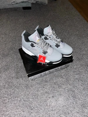 Jordan Skor - Hej, Säljer nu ett par fräscha Jordans 4, Helt oanvända och inga skavanker alls, Bara att höra av sig vid fundering eller fråga🙃🙌🏼