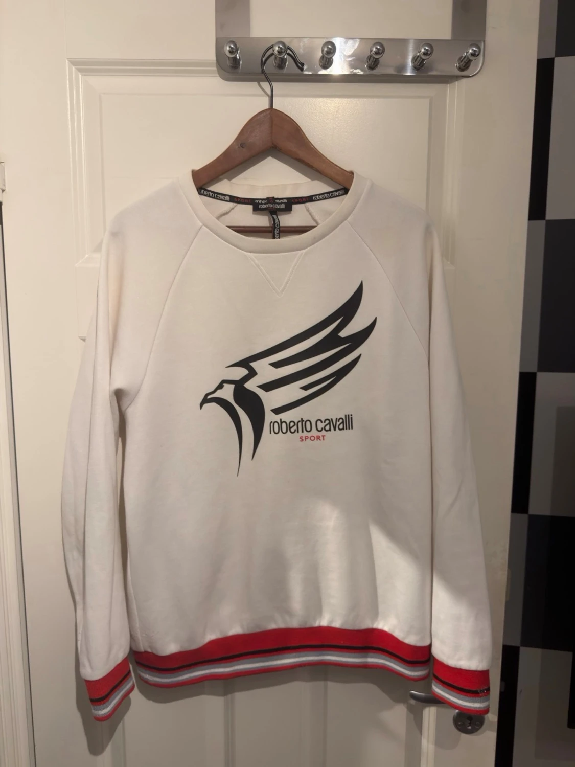 Vit Roberto Cavalli tröja