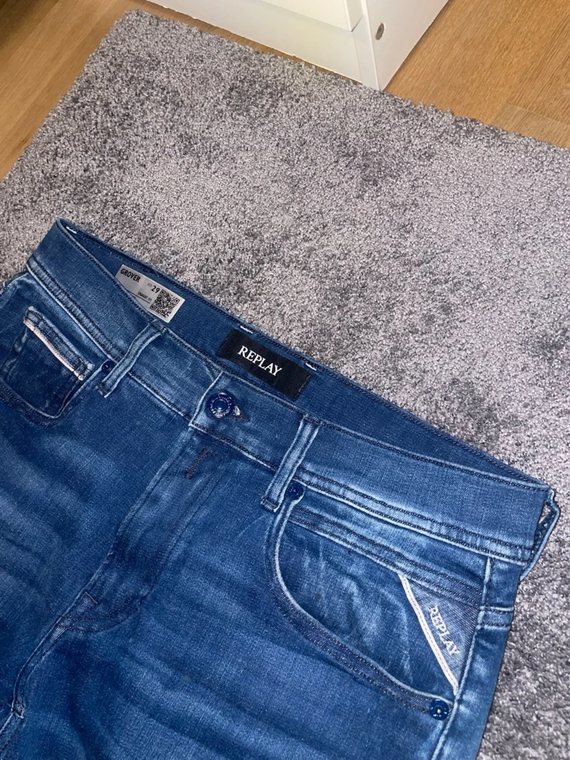 Blå slim fit jeans från Replay - 2