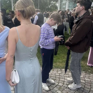 Balklänning bubbleroom  - Turkos/mintfärgad balklänning från Bubbleroom i storlek 34. Endast använd under en kväll och är därför i mycket bra skick!