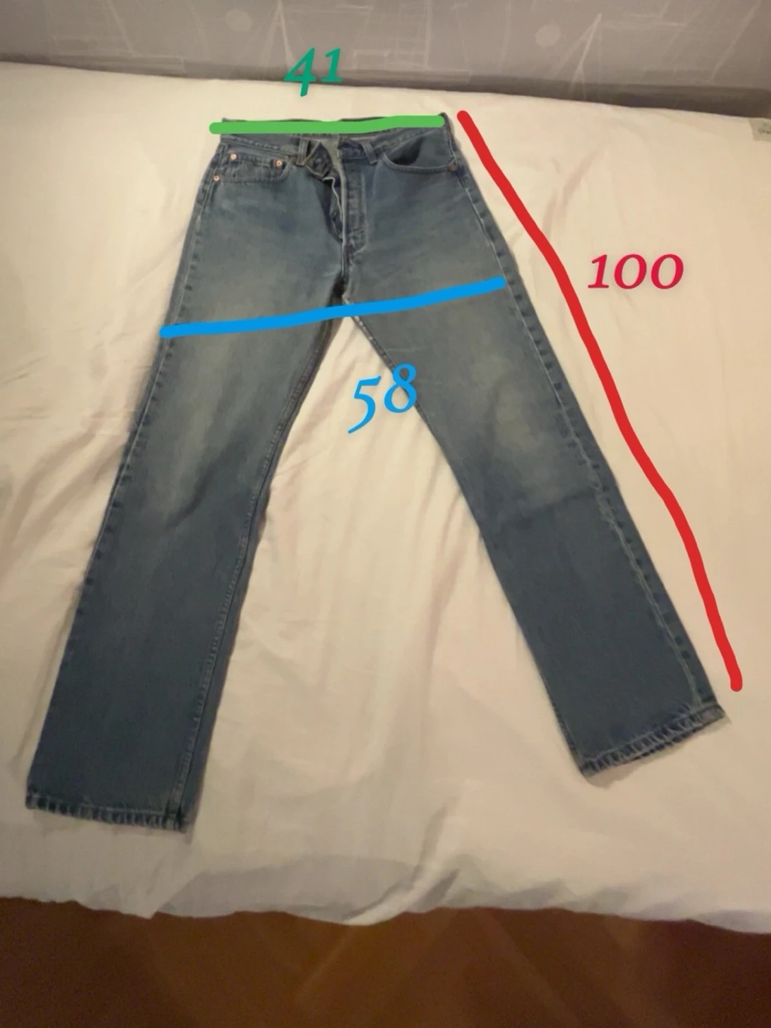  Blåa Levis Jeans 501 - 6