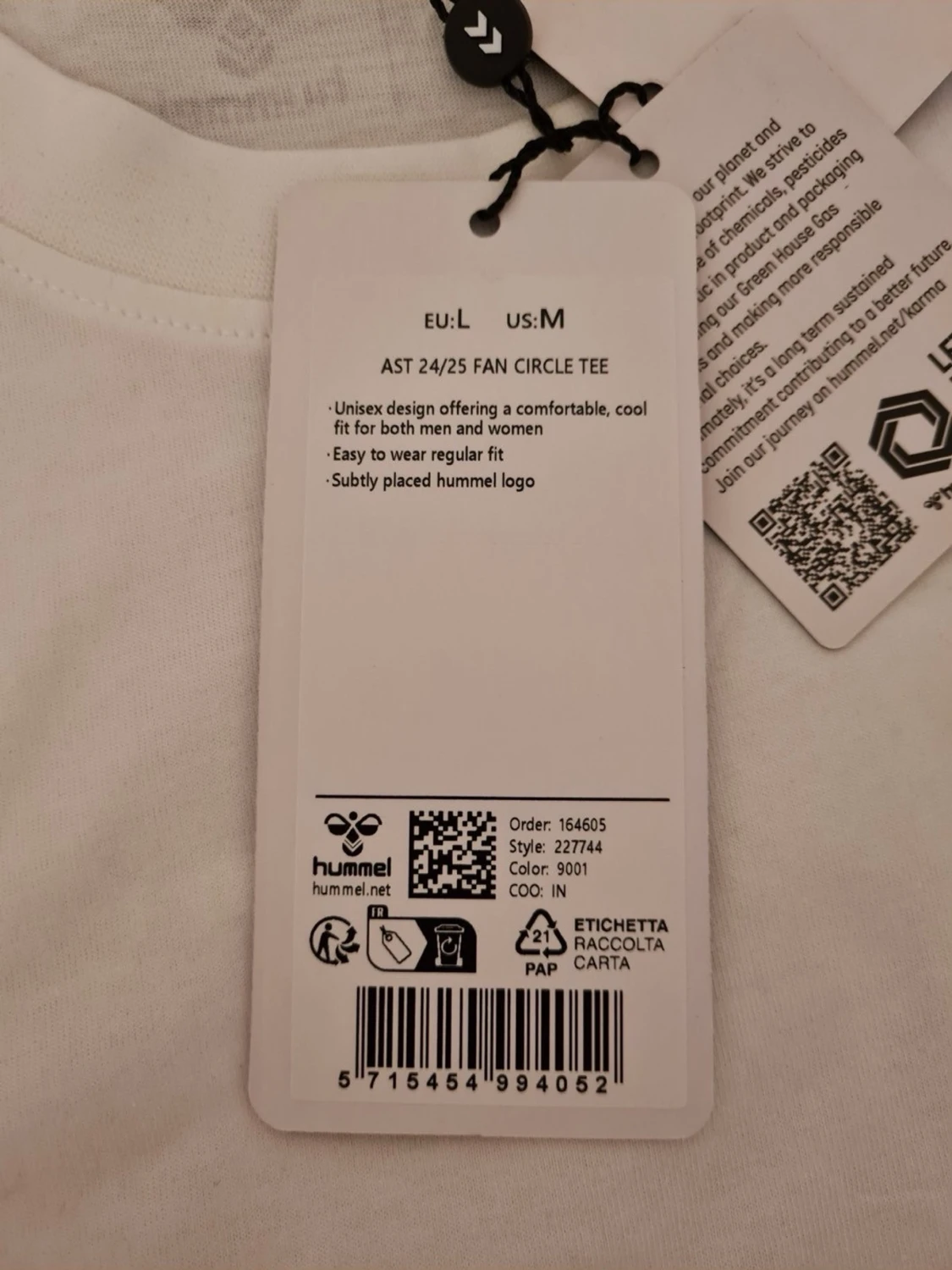 Astralis x Hummel 24/25 Fan Circle tee vit t-shirt strl L - 5