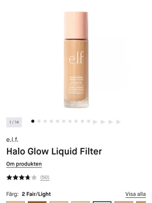 e.l.f. Halo Glow Liquid Filter Fair - e.l.f. Halo Glow Liquid Filter i nyansen 3 Light/medium är en flytande foundation med glow-effekt. Perfekt för dig som vill ha en fräsch och strålande bas. Endast testad!