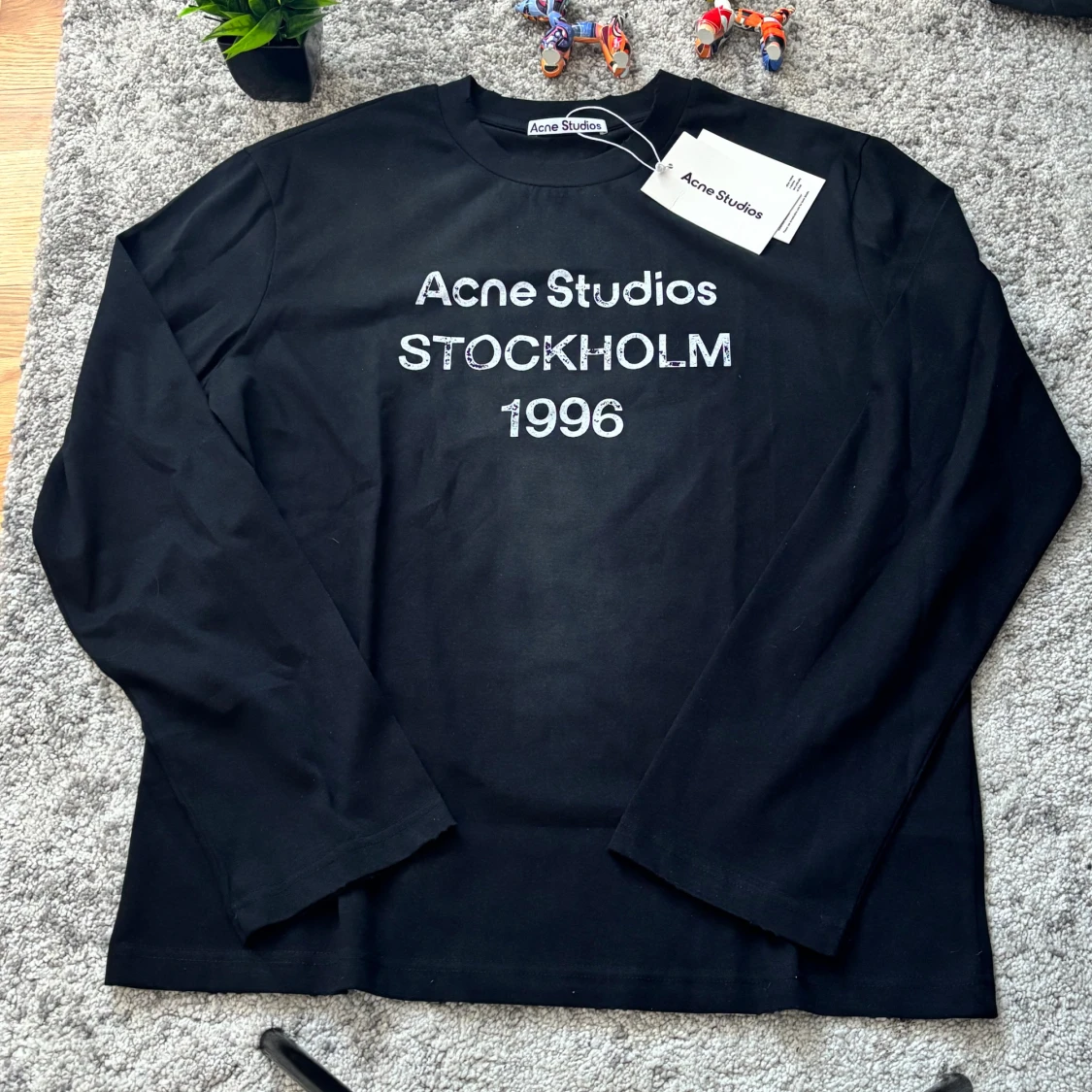 Svart långärmad topp Acne Studios