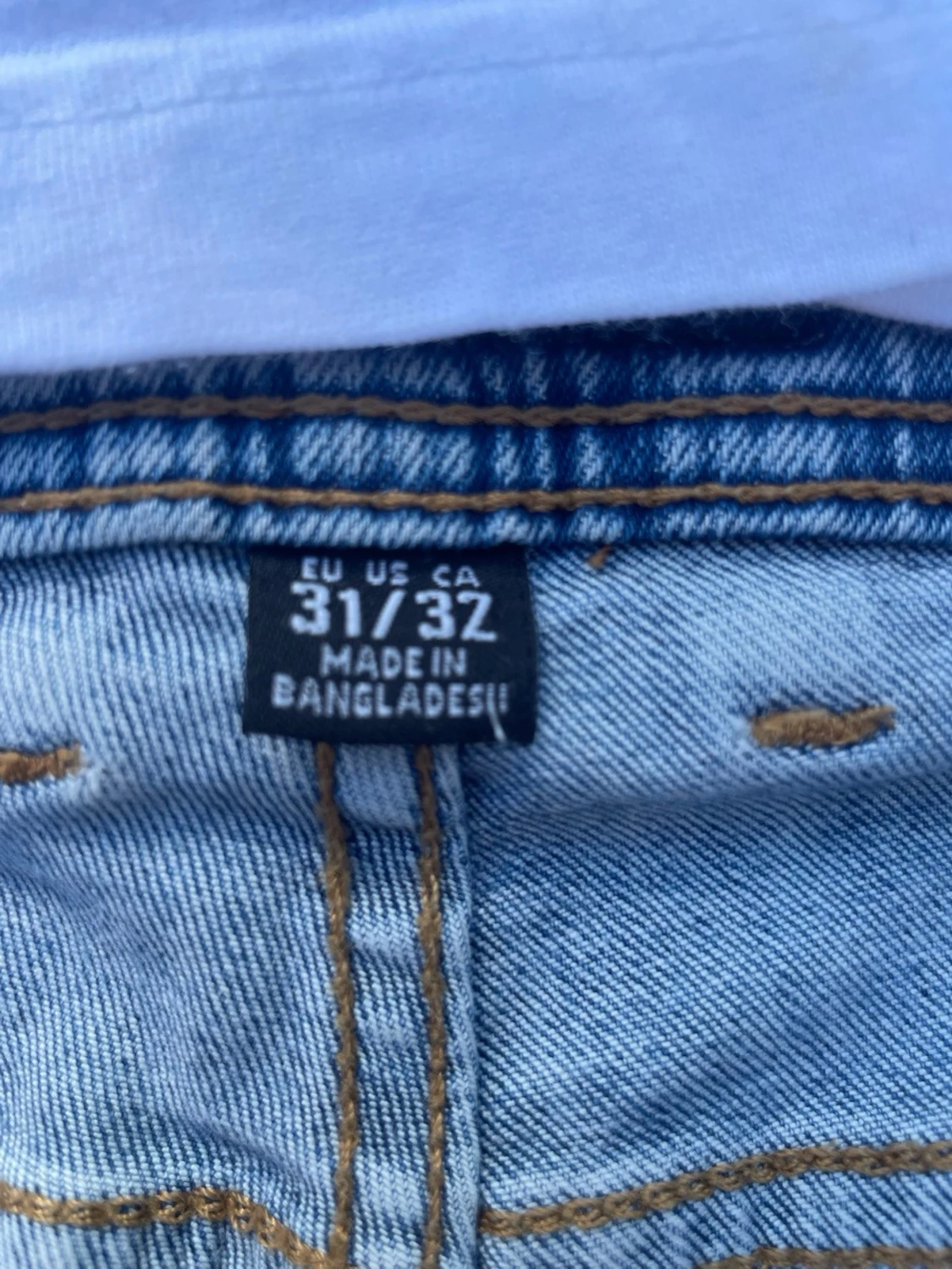 Ljusblå slim fit jeans - 2