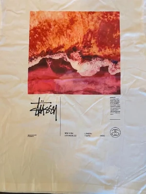 Vit stussy t-shirt - Går att köpa ihop med den svarta stussy t-shirten som finns på en annan annons för rabbaterat pris