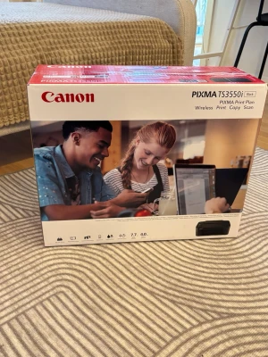 Canon PIXMA TS3550i multifunktionsskrivare - Canon PIXMA TS3550i är en svart, kompakt multifunktionsskrivare som kan skriva ut, kopiera och skanna trådlöst. Snygg och stilren design, perfekt för både hem och studier. Enkel att använda med WiFi-stöd och kompatibel med flera enheter.                                                              ‼️original pris på affär: 899 ‼️