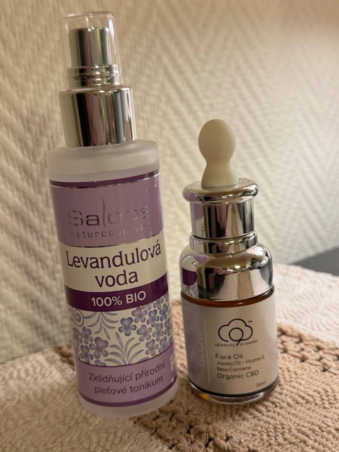 Saloos Lavendelvatten 100% BIO och CBD face oil