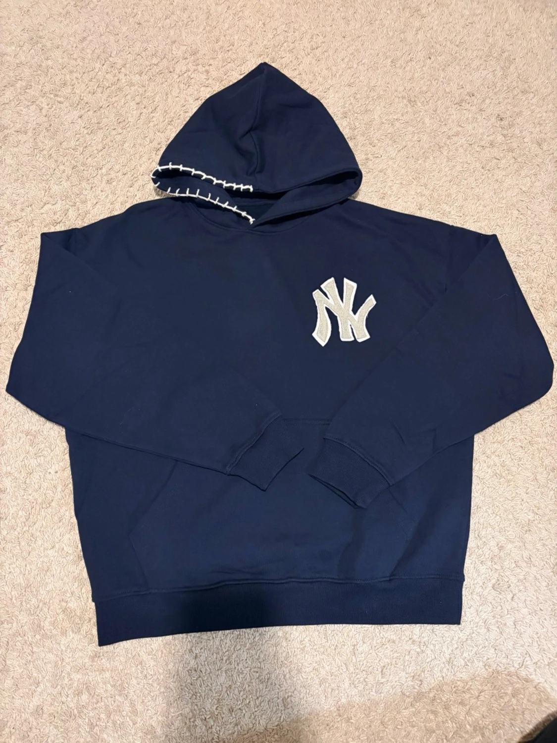 Mörkblå New York Yankees Custom hoodie