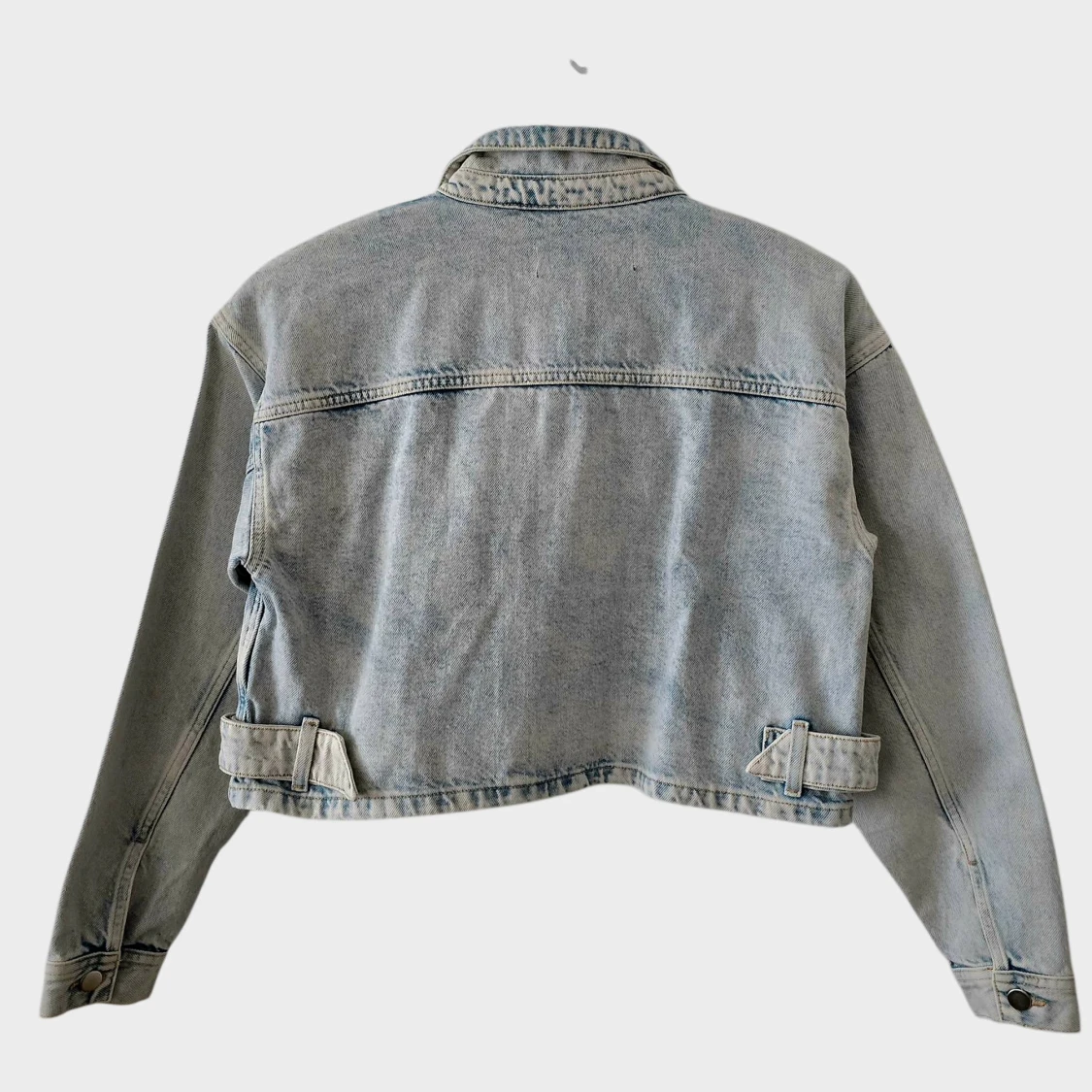 Croppad jeansjacka från Never Denim - 1