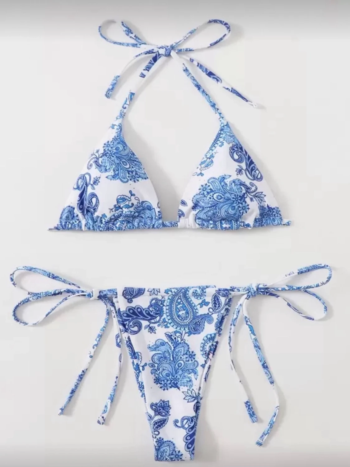 bikini med knytband