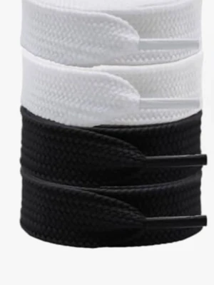 Svarta och vita skosnören - Två par svarta och två par vita skosnören för Adidas Campus