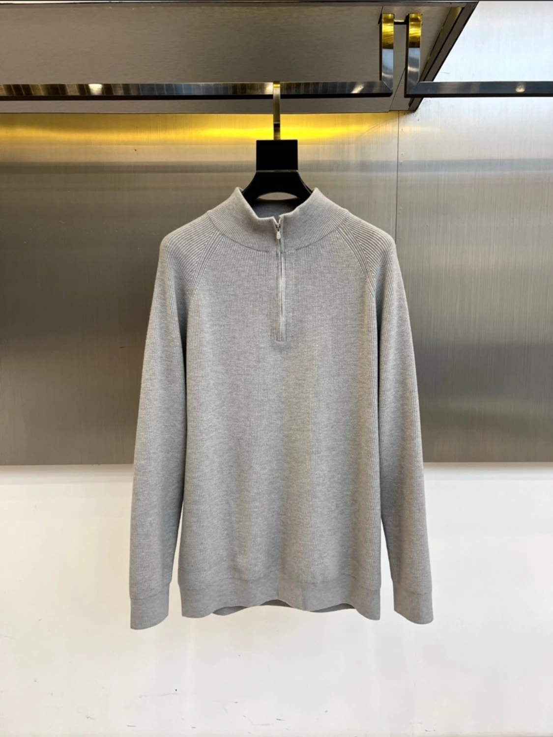 Brunello cucinelli halvzip-tröja