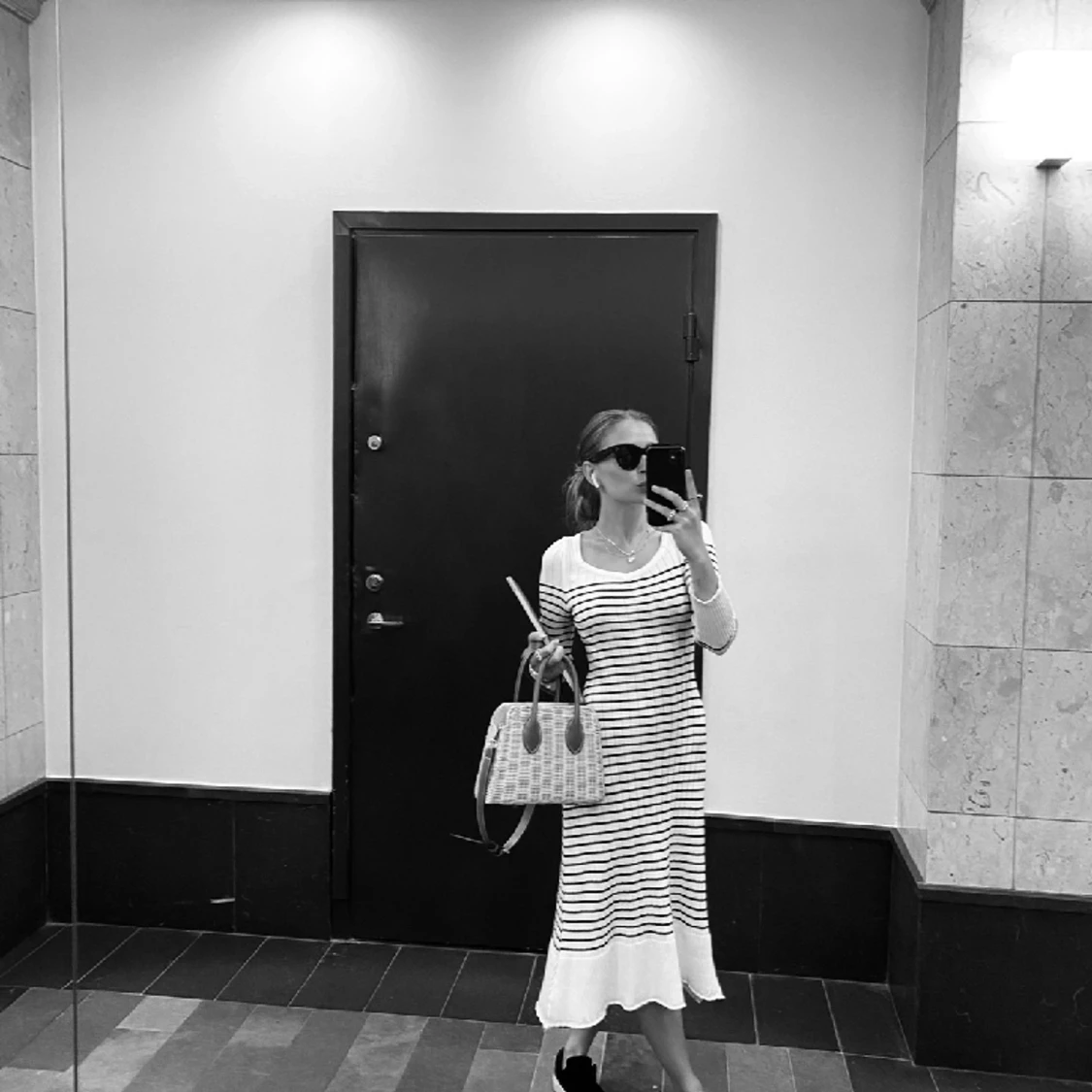 Randig klänning, xs eller s