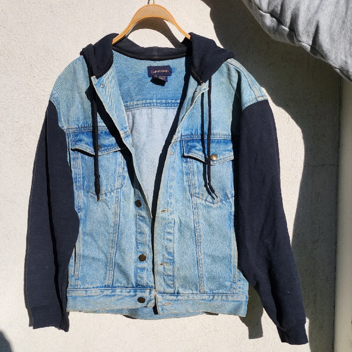 Jeansjacka hoodie (calvin klein)