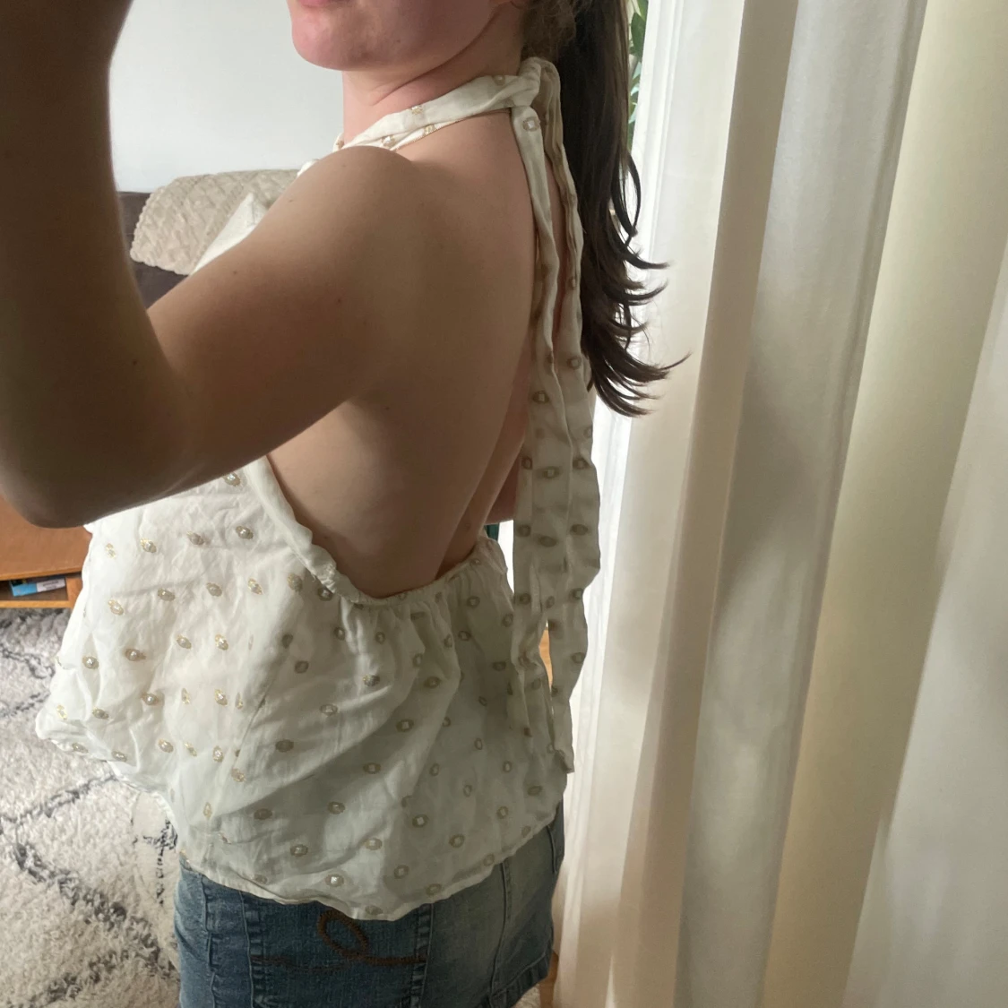 Halterneck topp - 90