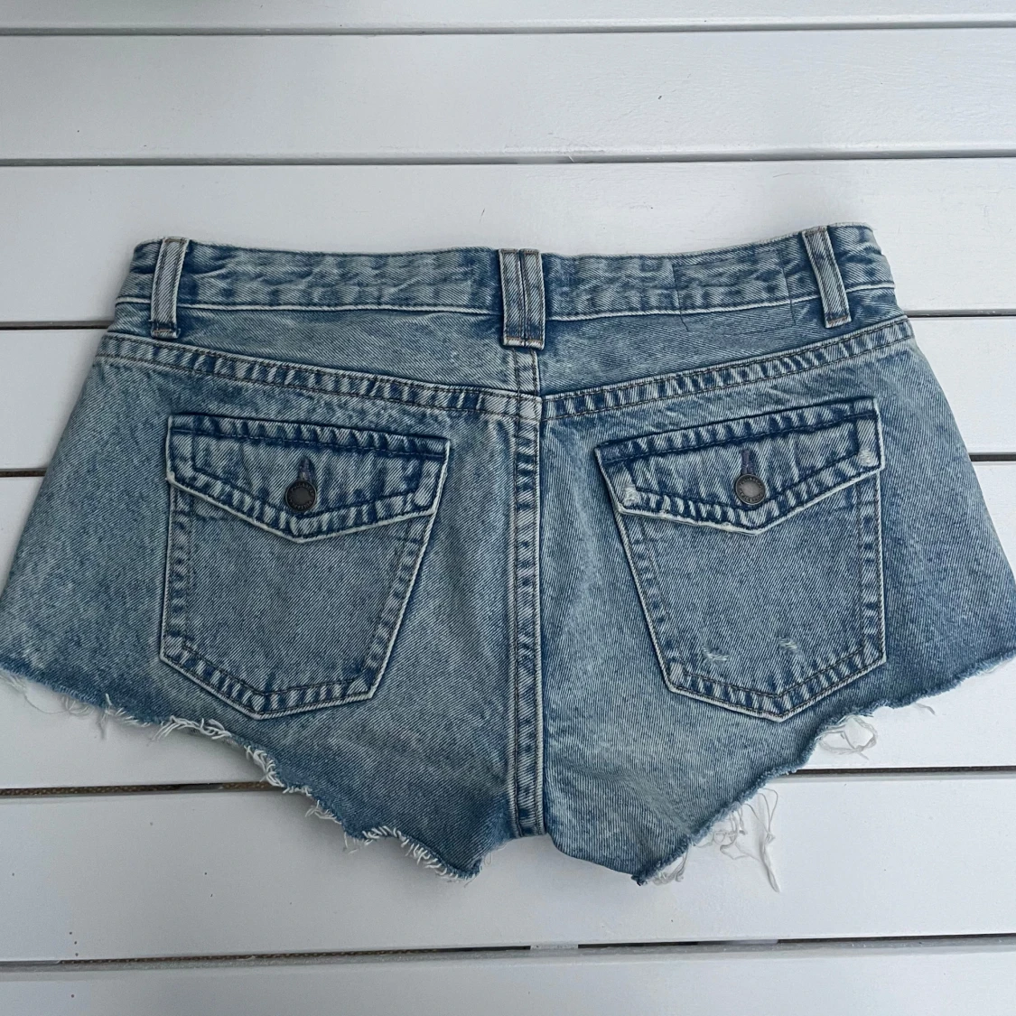 Lågmidjade jeans shorts - 90