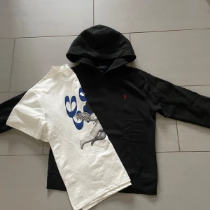 Ralph lauren hoodien och t-shirt - Ralph lauren hoodie i bra skick och t-shirten är sprillans ny ✅ Ställ frågor 👍