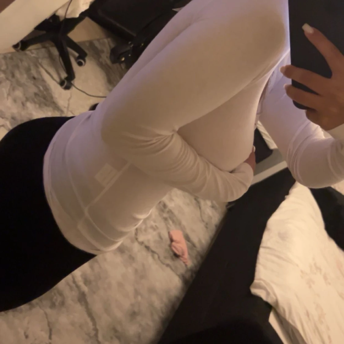 vit spets tröja - 91