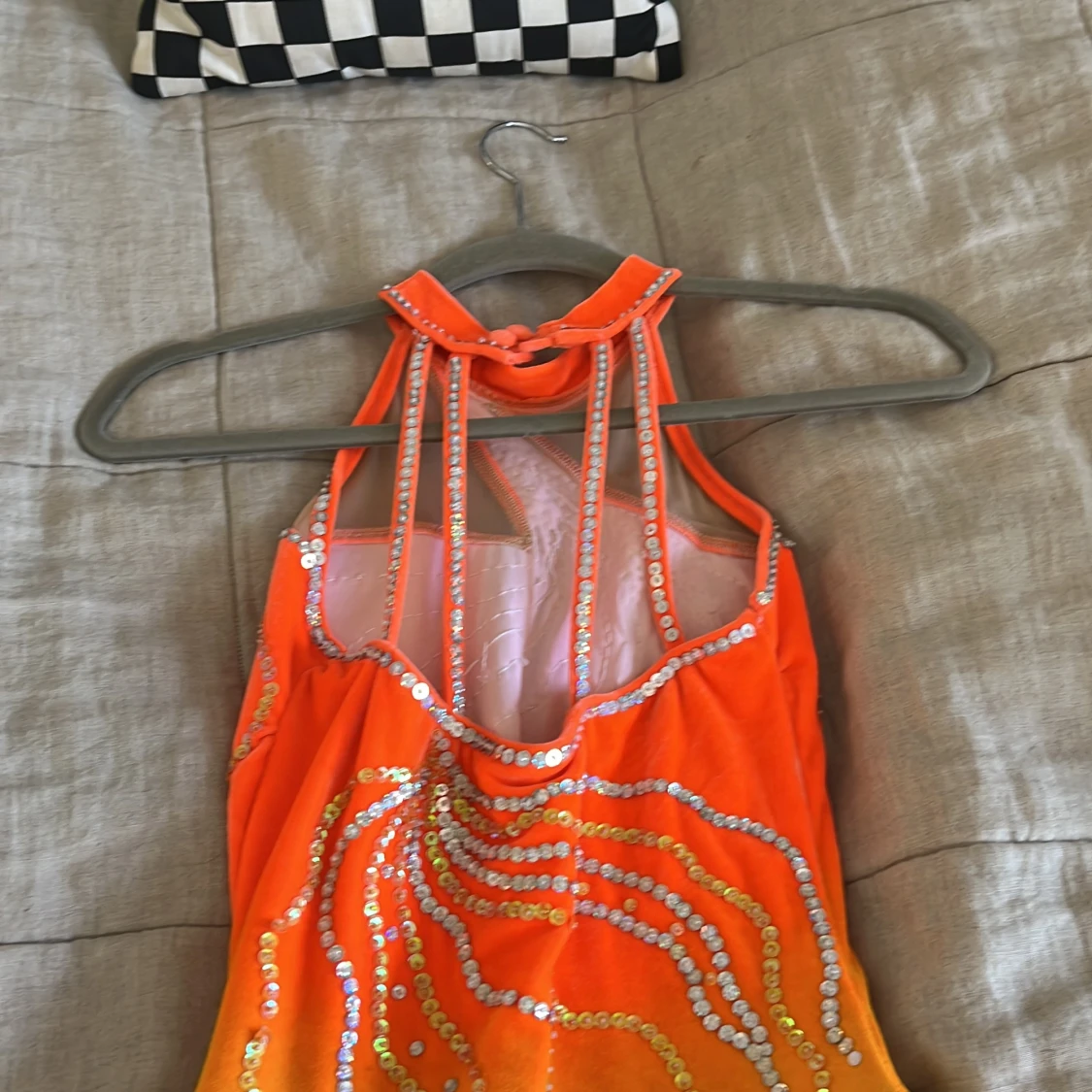 Konståknings klänning orange - 91