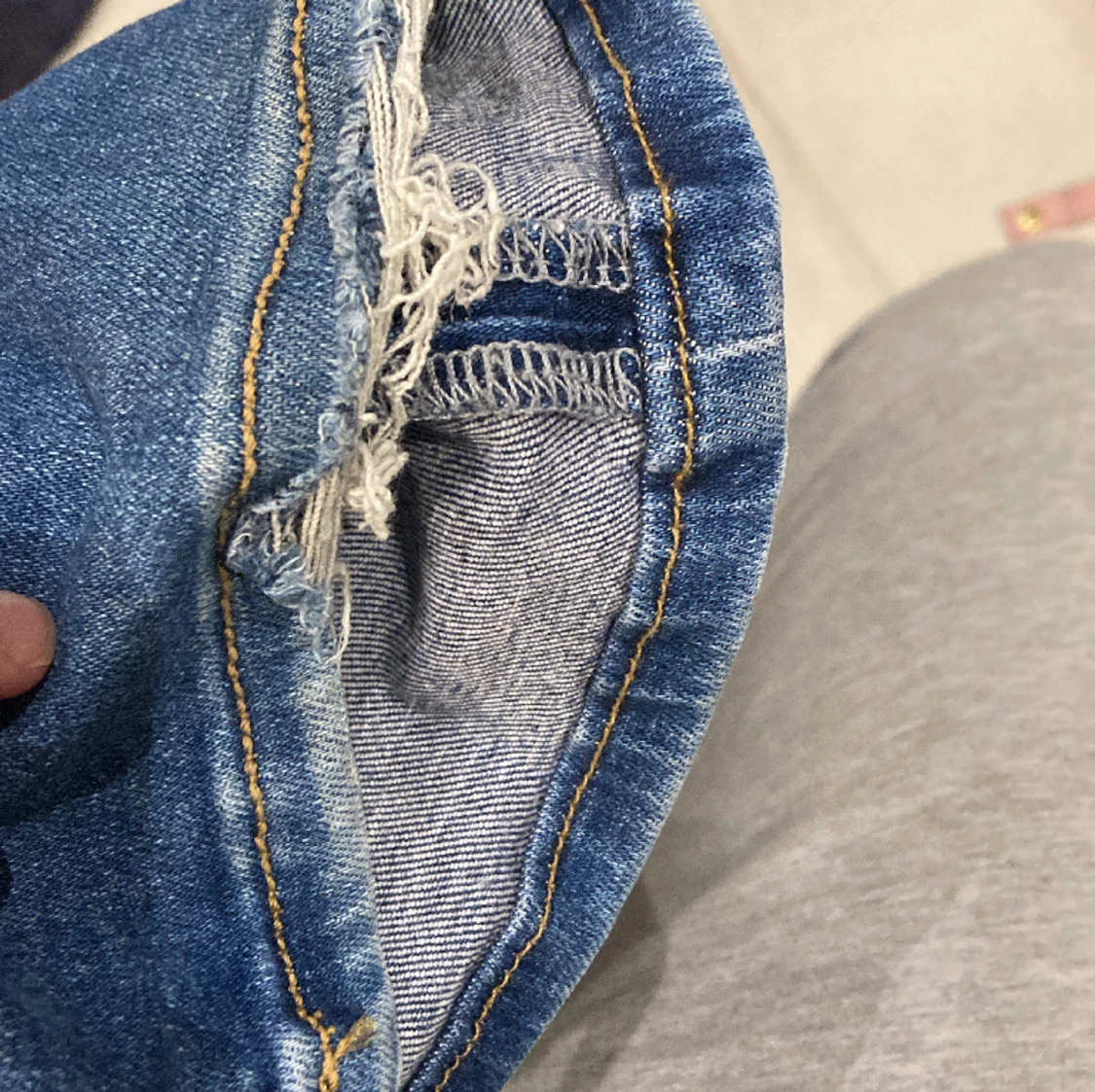 Säljer mina peachy flare jeans🩵 - 28