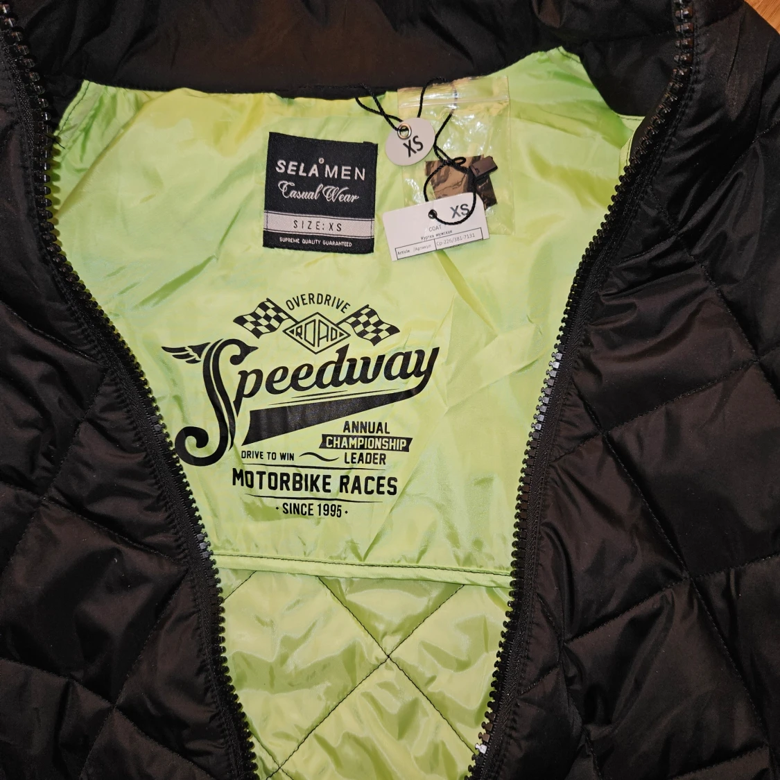 Jacka Sela-men Speedway oanvänd xs