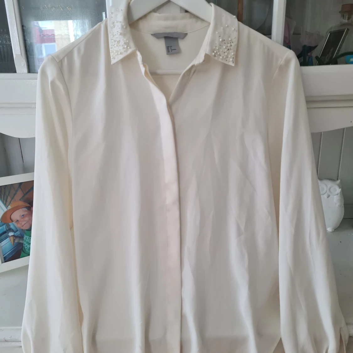 Fin blus med pärlor