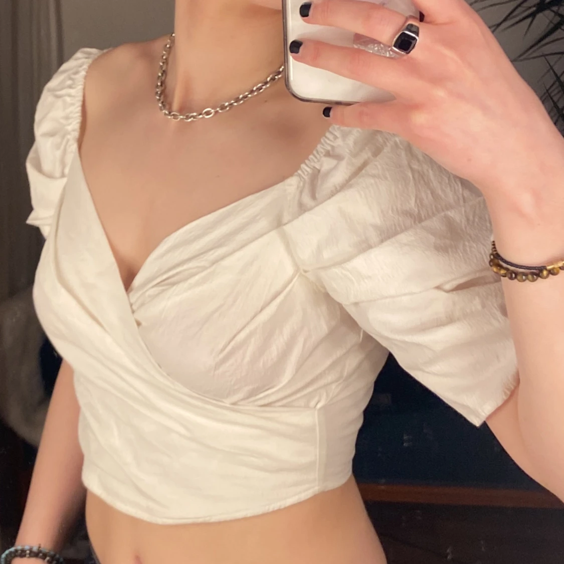 Snygg vit topp - 90