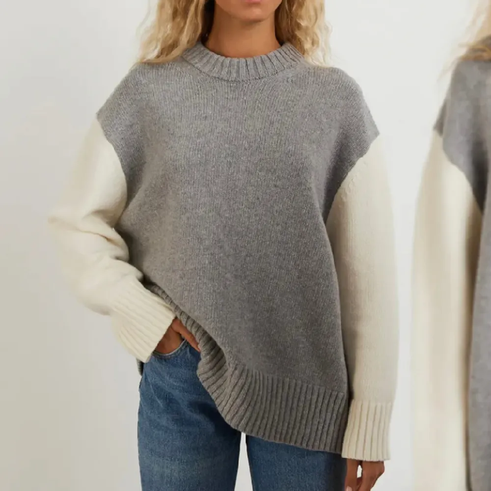 Säljer min superfina stickade tröja från Ginatricot i modell ”issie knitted sweater” inköpt för 1200kr. Den är i princip oanvänd!💖💕. Tröjor & Koftor.